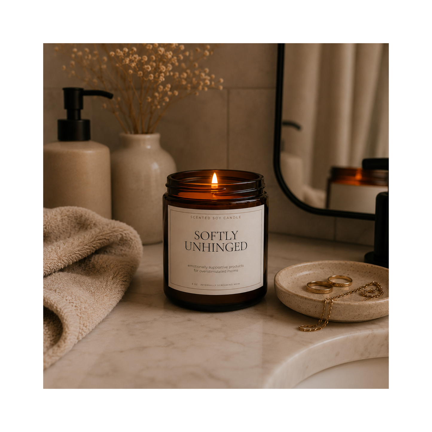 Softly Unhinged — Scented Soy Candle
