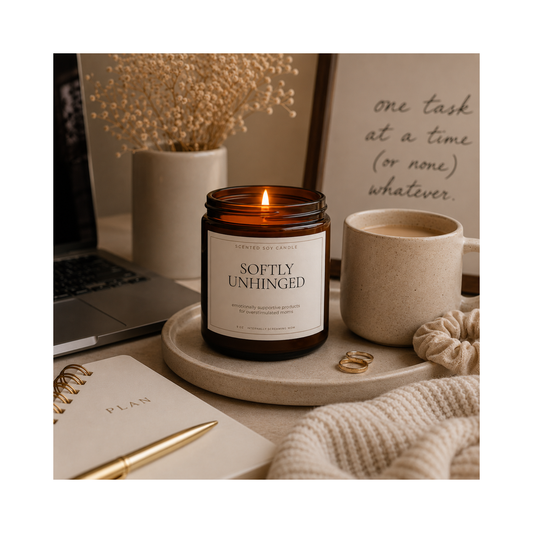 Softly Unhinged — Scented Soy Candle