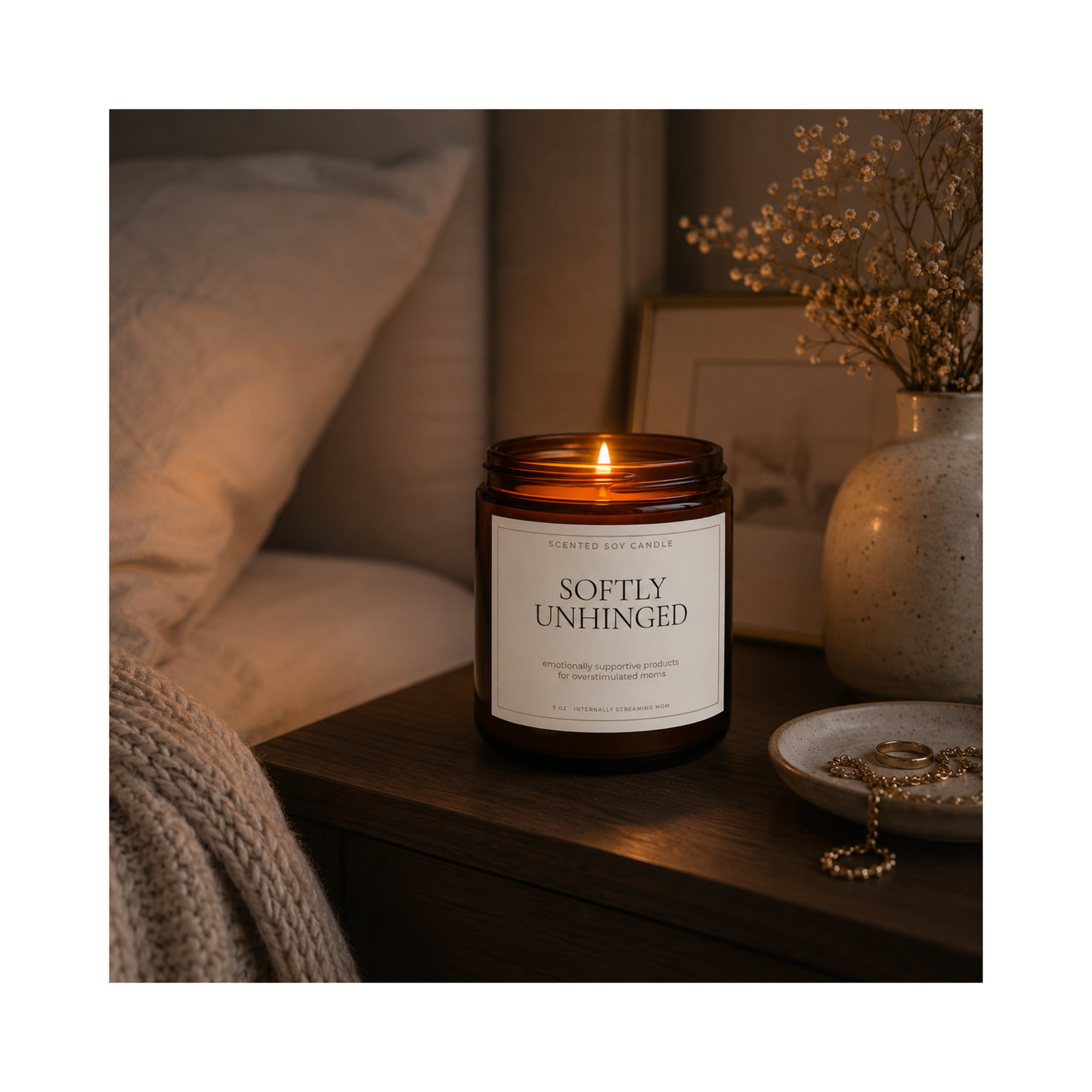Softly Unhinged — Scented Soy Candle